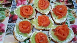 Бутерброды с сёмгой