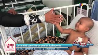 Los luchadores de la AAA visitaron el Hospital de Niños | Presentado por INFONAVIT