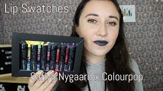 Safiya Nygaard x Colourpop | Lip and hand swatches