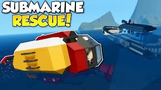 SINKING SHIP SUBMARINE RESCUE! - Stormworks: Build and Rescue Multiplayer Gameplay - Ship Survival