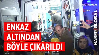 Elazığ'daki Depremde Enkaz Altında Kalan Vatandaş Böyle Çıkarıldı