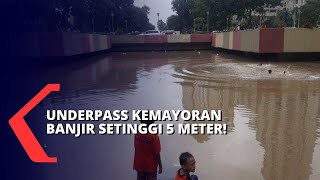Underpass Kemayoran Banjir Setinggi 5 Meter, Petugas Kerahkan 6 Pompa