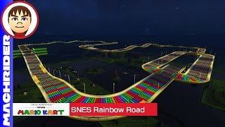 Mario Kart TrackMania- SNES Rainbow Road