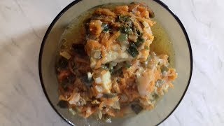 Постное блюдо. Минтай с овощами.Домашний рецепт.