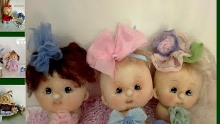 Кукла из капрона.Сделать голову куклы из колготок в чулочной технике... Cabeza estilo soft
