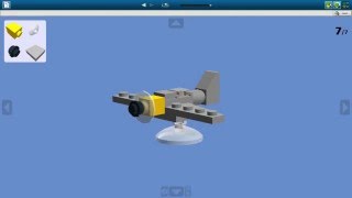 Как сделать мини самолет Messerchmitt из Lego / How to make a mini fighter Messerchmitt out of Lego