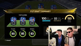 HOLY SH*T I GOT THE FIRST EVER 193 DRAFT!! - FIFA 16 FUT DRAFT