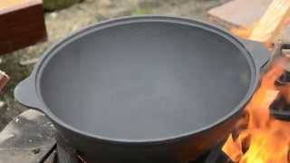 Обжиг казана как сгорает заводское масло
