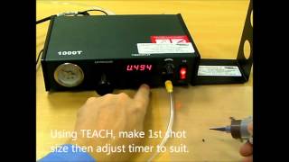 Adhesive Dispensing Ltd - Bench Glue Dispenser with finger switch