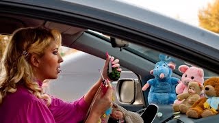Блондинка за рулем, лучший Авто прикол. Баба за рулем 2016. Супер парковка. Санкт-Петербург 2016