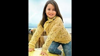 Джемпер для Девочки 8 лет Спицами - 2019 / Sweater for Girl 8 years / Pullover für Mädchen 8 Jahre