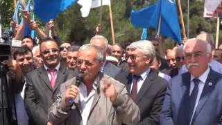Müxalifətin Məmməd Əmin Rəsulzadənin abidəsi önündə mitinqi