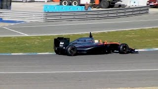 2015 F1 Testing Jerez new McLaren Honda sound