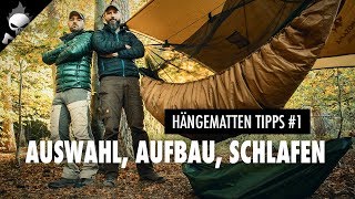 Die 5 WICHTIGSTEN TIPPS für HÄNGEMATTEN AUSWAHL, AUFBAU & SCHLAFEN ? Erste Nacht in der Hängematte