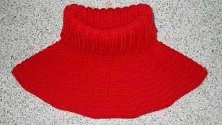 Манишка круглая крючком - 1 часть - Crochet dickey (shirtfront)