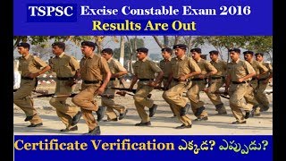 RESULT For Excise Constable CERTIFICATE VERIFICATION  must Watch now by SRINIVAS Mech