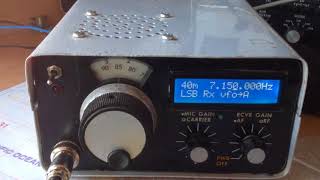 Homebrew 40 meter QRP (5 watt) listening