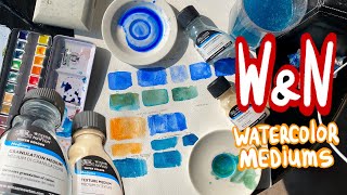 Грануляция в акварели. Как создать? Медиумы для акварели Winsor&Newton и как ими пользоваться.