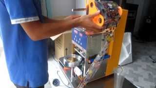 Hướng dẫn sử dụng máy dán miệng ly tự động hoàn toàn