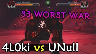 Alliance War: 4L0ki -vs- UNull | Season 3, War 10 | Marvel Contest of Champions