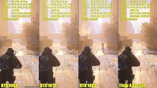 Titan X Pascal Vs GTX 1080 Vs GTX 1070 Vs GTX 1060 1440p The Division Frame Rate Comparison