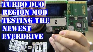Turbo Duo region mod test with newest Turbo EverDrive - TG16 Pc Engine