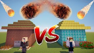 ДОМ НУБА VS ДОМА ПРО! ЧЕЙ ДОМ ПРОЧНЕЙ В МАЙНКРАФТ? КРУТЫЕ МЕТЕОРИТЫ И КОМЕТЫ! ТРОЛЛИНГ МУЛЬТИК