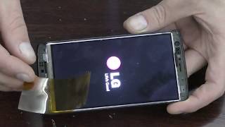Как снять сенсор (тачскрин) смартфона LG-D724 без нагрева.