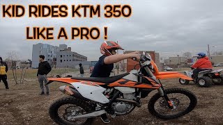 12 YEAR OLD KID RIDES KTM LIKE A PRO ! | BRAAP VLOGS