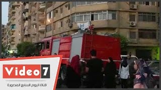 بالفيديو.. سيارات الإسعاف والحماية المدنية بمحيط مسجد عمرو بن العاص لتأمين صلاة العيد