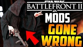Star Wars Battlefront 2 - Mods GONE WRONG (Emperor Palpatine Edition!)