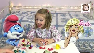 BARBIE & DIE SCHLÜMPFE ? Kinder Überraschungseier | Ü-Eier Unboxing | Surprise Eggs