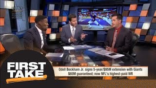 First Take debates Odell Beckham Jr.'s new deal | First Take | ESPN