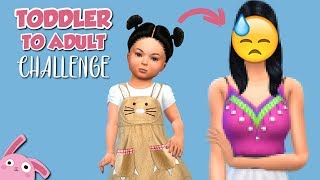 Pasamos de infante a adulto! ? | TODDLER TO ADULT CHALLENGE | Los Sims 4