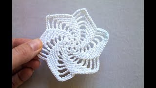 Простой ажурный мотив крючком/Вязание крючком/crochet motif