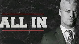CODY Rhodes  Entrance ALL IN : September 1, 2018