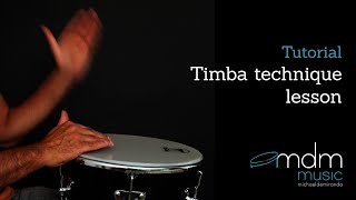 Timba (timbal) technique free lesson by Michael de Miranda