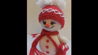 Мастер-класс Вяжем снеговика крючком