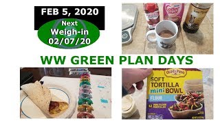 FEB 5 2020 | What I ate on My WW Green Plan | Cash Envelopes
