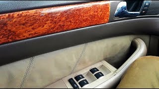 Ремонт кнопки блокировки задних стеклоподъемников на audi a6 c5