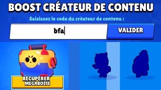 BFA le CODE créateur LEGENDAIRE ?! des PACK OPENING GRATUIT sur Brawl Stars