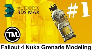 #1 Fallout 4 Nuka Grenade Mod  - 3D Modeling With Autodesk 3Ds Max