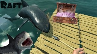 Raft #2 - СУПЕР КРЕПОСТЬ ДЛЯ ОДНОГО | СУНДУКИ И НОВАЯ ЗЛАЯ АКУЛА?