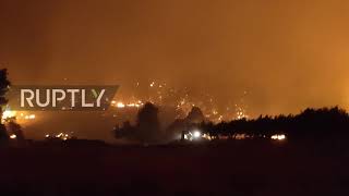 Greece: Fires on Evia island out of control amid record heatwave