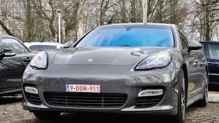 Porsche Panamera Turbo S - Startup and LOUD acceleration!!
