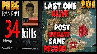 PUBG Rank 1 - Menthol 34 kills [AS] SQUAD TPP - PLAYERUNKNOWN'S BATTLEGROUNDS #201