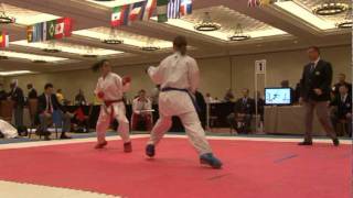 2011 USANKF US Open Girls TS-12 16-17 Team Kumite Victoria Barusic Vs Rebekka Fieth mpg