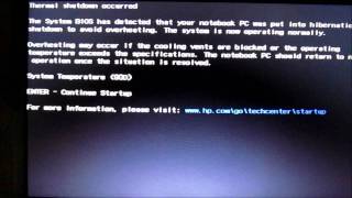HP 630 (LV970UT#ABA) Thermal Shutdown Defective Laptop Overheating