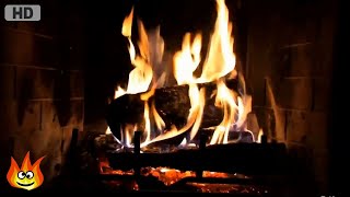 Classic Yule Log Fireplace with Crackling Fire Sounds (HD)