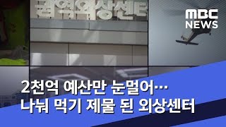 2천억 예산만 눈멀어…나눠 먹기 제물 된 외상센터 (2020.01.23/뉴스데스크/MBC)